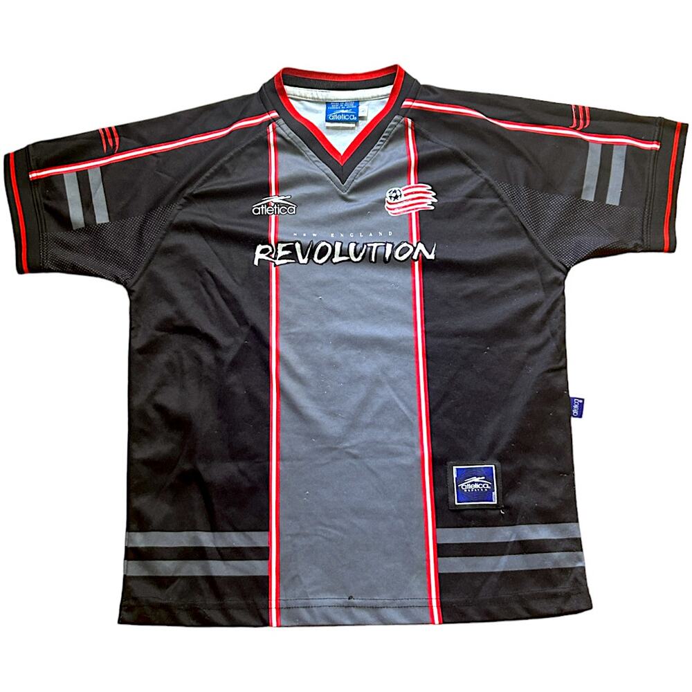 New England Revolution 2000 Atletica Black MLS Third Jersey - Kid's Large